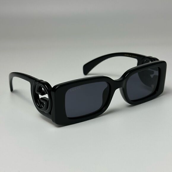 BRAND NEW GUCCI GG1325S 001 Black Grey Women Sunglasses main image 11